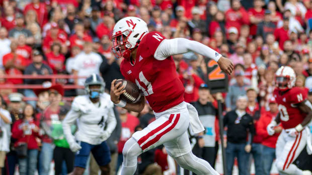 Casey Thompson 2022 Nebraska football vs. Georgia Southern football run